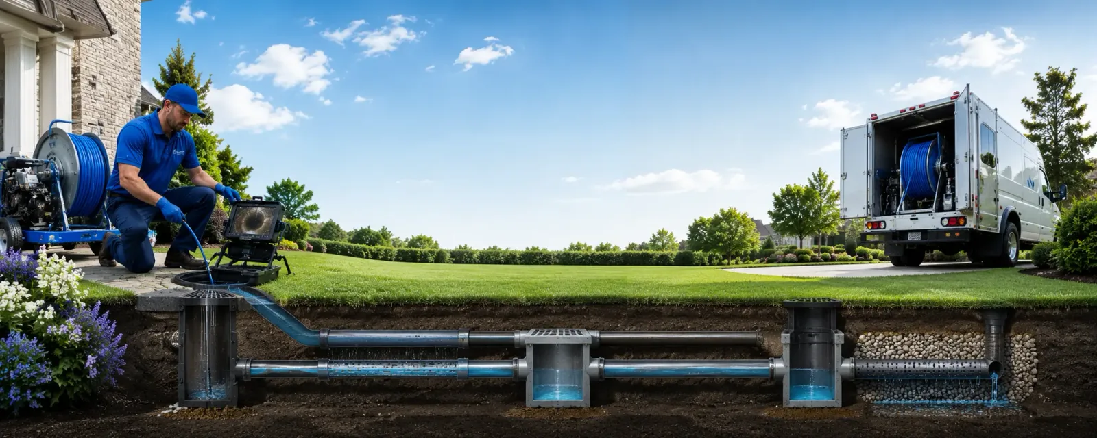 Outdoor drain cleaning information for Kansas, OK